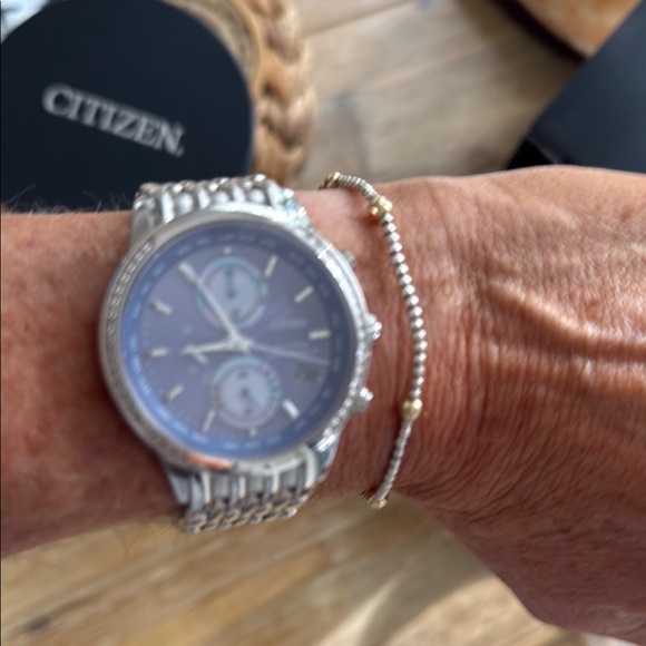 Citizen Eco Drive Silver Chronograph Watch - Picture 10 of 11